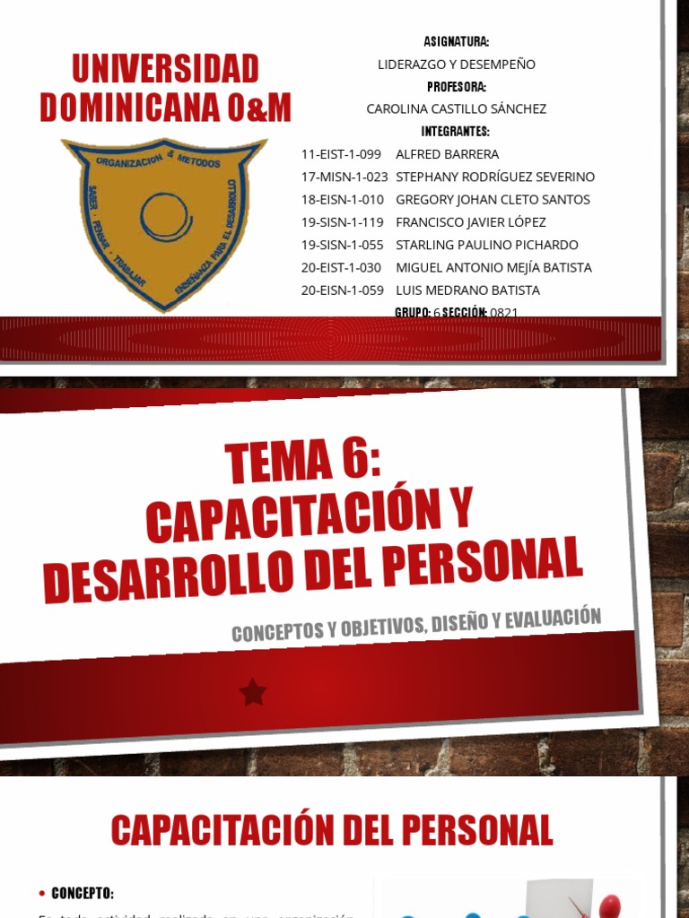 Capacitación y Desarrollo del Personal | PDF | Desarrollo personal ...