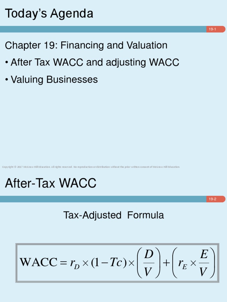 WACC PDF Cost Of Capital Equity (Finance)