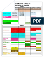 Horarios Central Bolivar