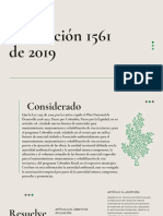 Resolución 1561 2019