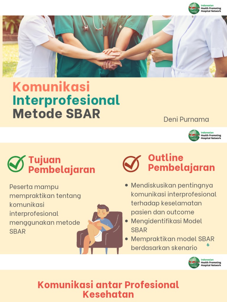 Model Komunikasi SBAR dalam Kesehatan | PDF | Pengembangan Diri