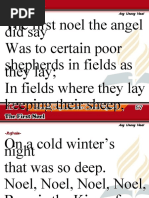 The First Noel Lyrics | PDF
