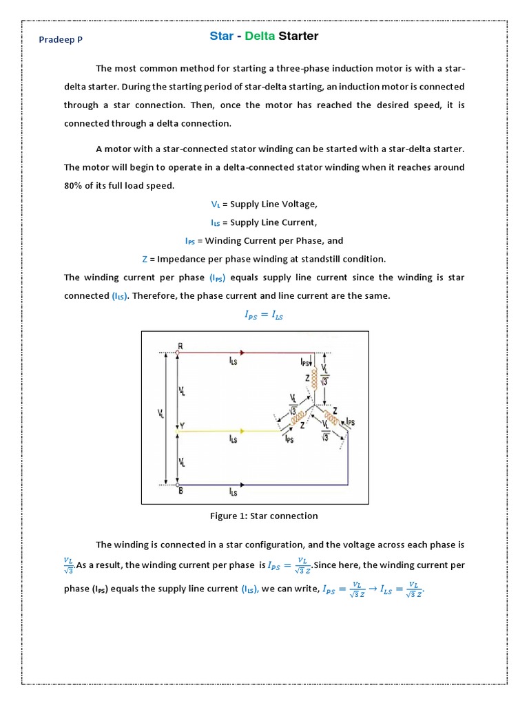 Star Delta Starter PDF