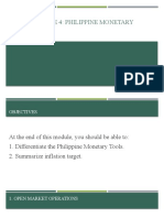 FIN 011 MODULE 4 Pgilippine Monetary Tools