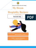 "My Dream Hospitality Business" Notebook
