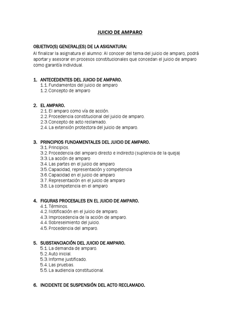 Manual del Juicio de Amparo SCJN | PDF