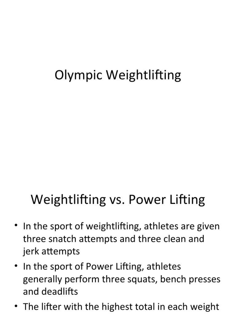 Olympic Weightlifting PDF Weight Training Kettlebell