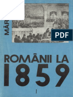 Romanii 1859 Unirea Principatelor Romane Texte Straine - Vol I - 1984