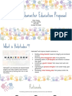 Ead 520 Benchmark Schoolwide Character Education Proposal