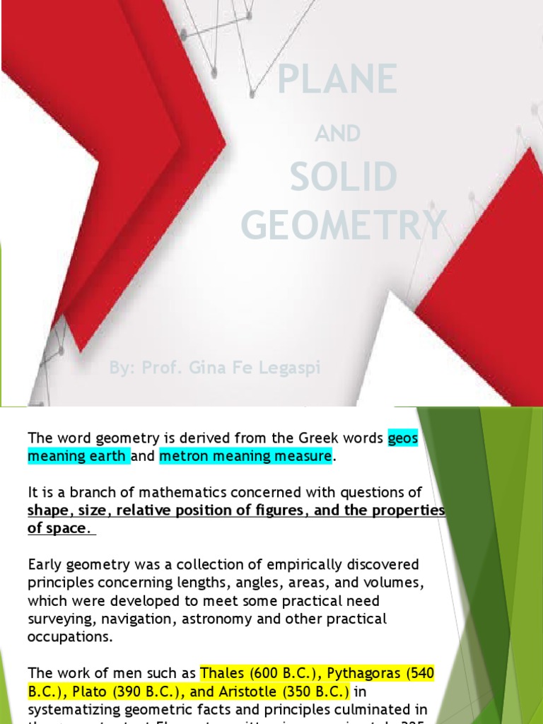 Fundamentals of Plane and Solid Geometry | PDF | Polygon | Geometry