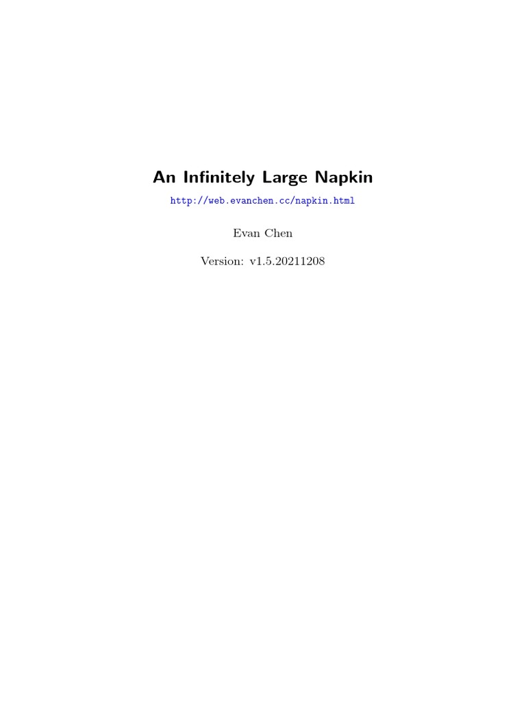 Evan Chen Napkin | PDF | Representation Theory | Ring (Mathematics)