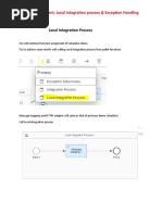 SAP CPI: Local Integration Process & Exception Handling