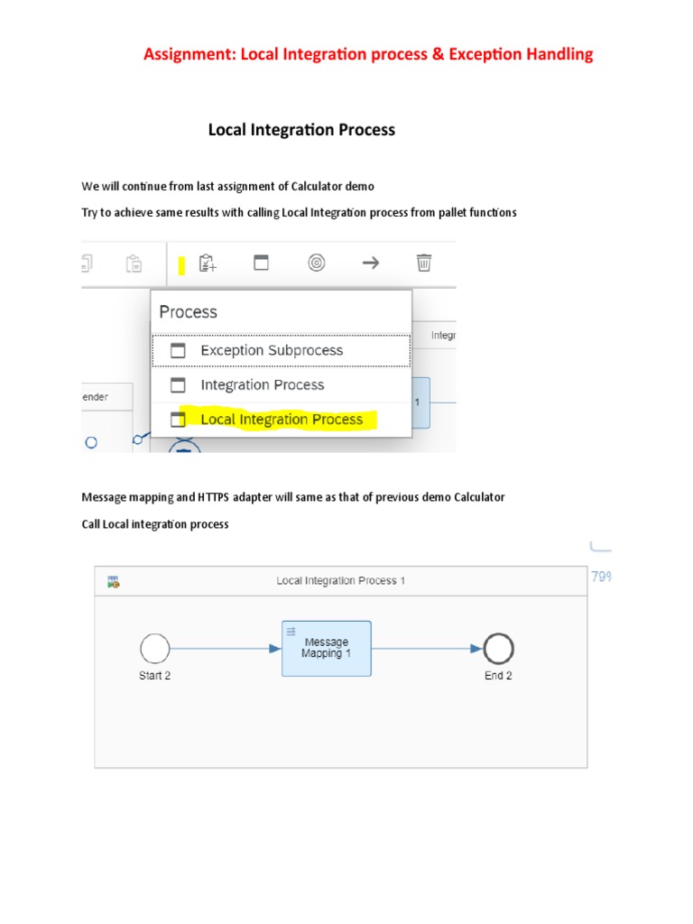 SAP CPI Local Integration Process & Exception Handling PDF