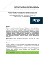 Acesso À Informação, À Justiça e Participação Na Tomada de