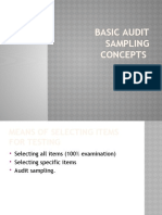 Basic Audit Sampling Concepts