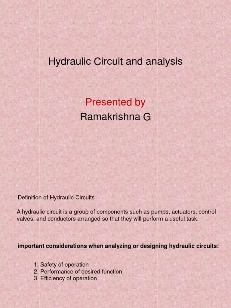 Partial Delivery Lecture Hydraulic Circuits PDF Valve Pump