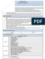 Fiche de Poste Contrôleur de Gestion