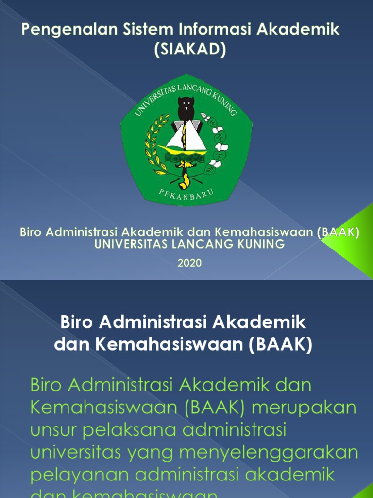 Panduan SIAKAD Mahasiswa UNILAK | PDF | Karier & Perkembangan