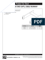 Product Cut Sheet: Protective End Caps, Cable Runway