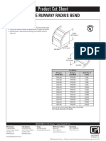 Product Cut Sheet: Cable Runway Radius Bend