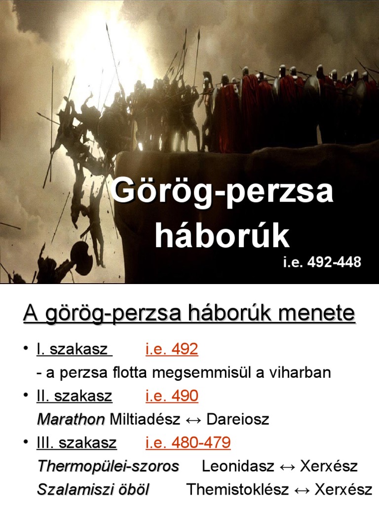 Görög-Perzsa Háborúk Jobb | PDF