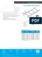 UL Classified Cable Runway: Product Cut Sheet
