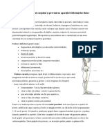 Aliniamentul Corect Al Corpului Și Prevenirea Apariției Deficiențelor Fizice