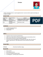 Chakali Rani Resume