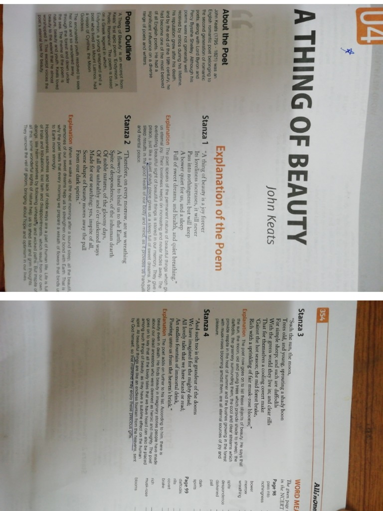 A thing of beauty class 12th english pdf