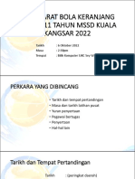 Mesyuarat Bola Keranjang B11 MSSD Kuala Kangsar 2022