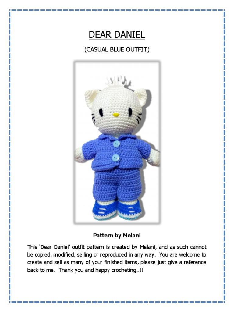 Dear Daniel Crochet Outfit Pattern | PDF | Crochet | Handicrafts