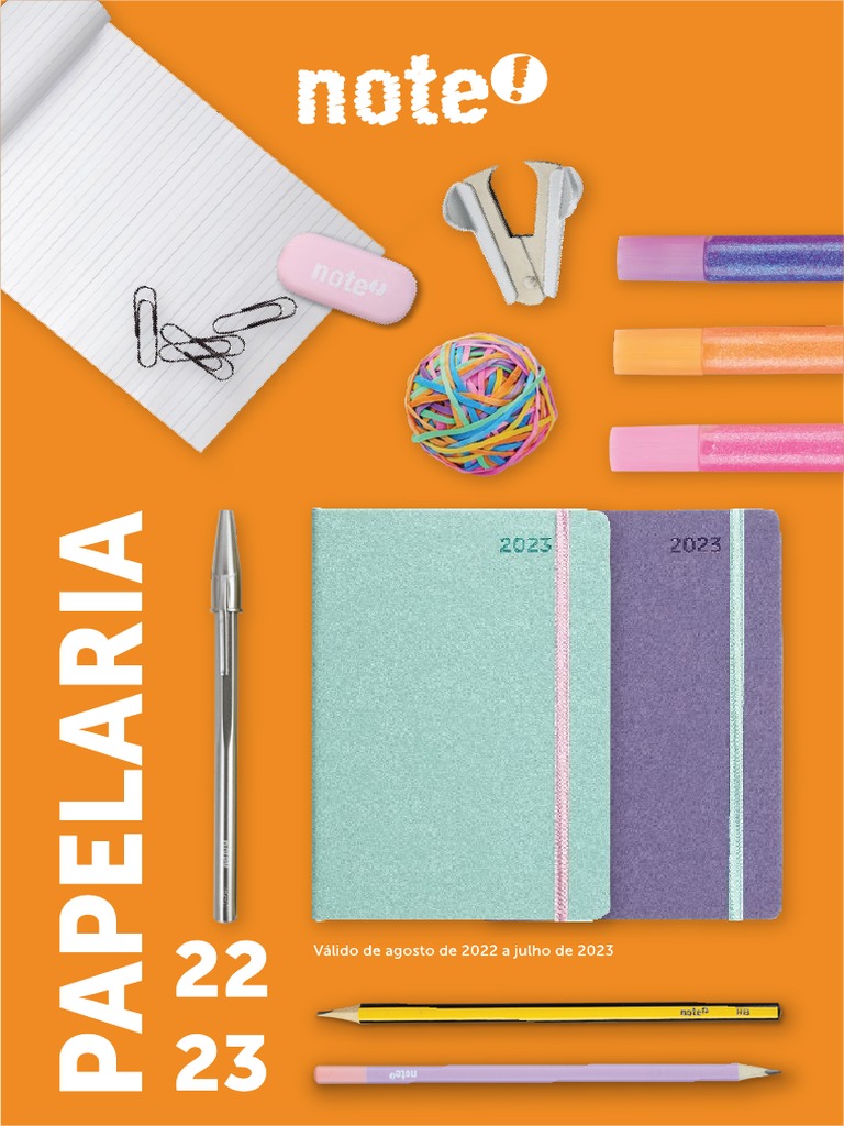 Catálogo de Material Escolar Note! | PDF | Embalagem e rotulagem | Caderno