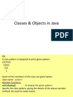 Classes & Objects - (Series & Pattern)