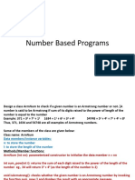 Number Based Program - 1