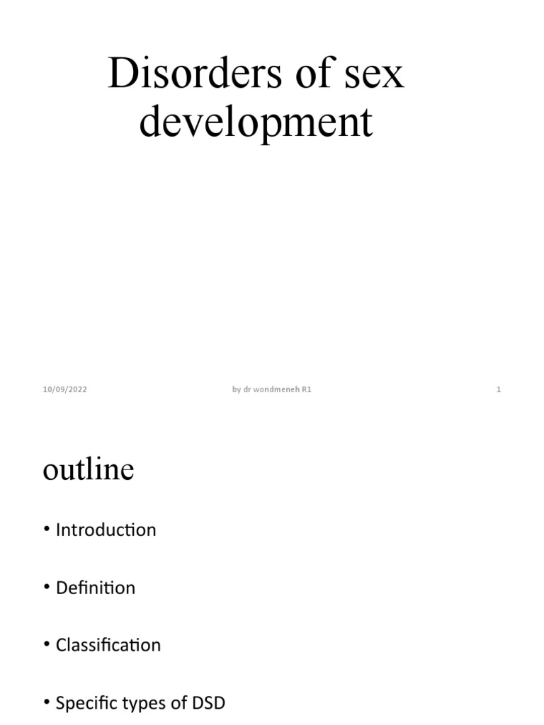 Disorders of Sexual Developmentppt | PDF | Intersex | Sex