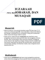 Muzaraah Mukhobarah, Dan Musaqah