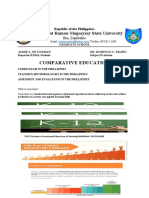 De Guzman Jamie A. Report Comparative Education Curriculum Teaching Methodologies Assesment and Evaluation in The Phil.