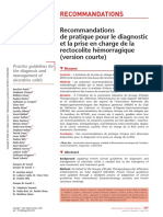 Hpg-322389-52642-Recommandations de Pratique Pour Le Diagnostic Et La Prise en Charge de La Rectocolite Hemorragique Version Courte -284628-u