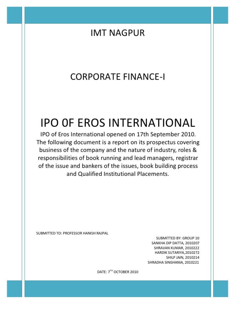 CF Project Final | PDF | Financial Markets | Market (Economics)