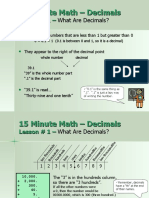 Learn decimals with 15-minute math lessons