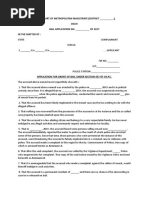 Bail Application Format Under Section 437 CRPC | PDF | Bail | Public Sphere