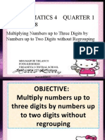 MATH 4 Q1 Multiplying Numbers Up To Three Digits by Numbers