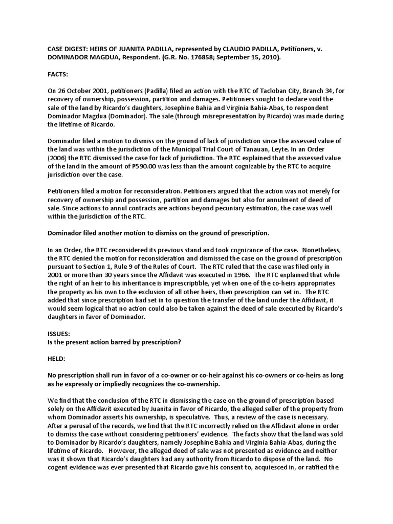 Garcia Padilla V. Enrile Case Digest