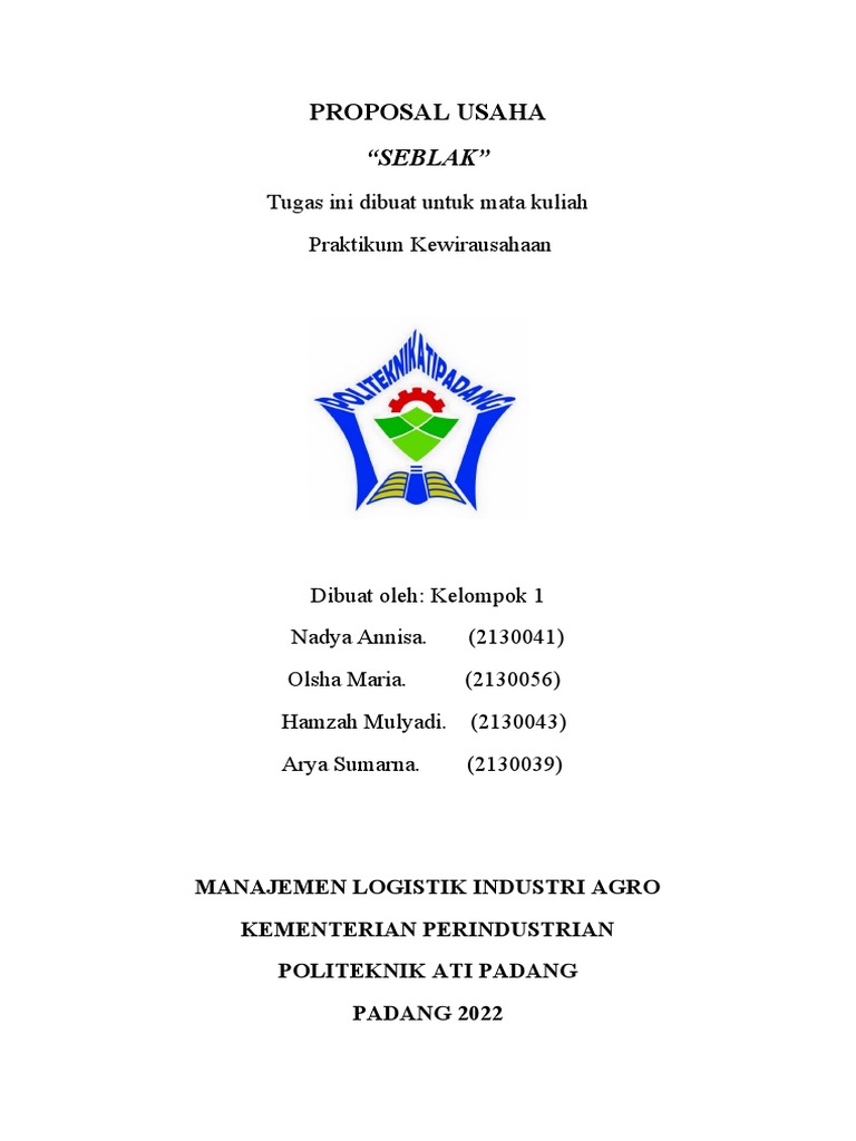 Proposal Usaha Seblak di Jakarta | PDF | Memasak, Makanan, & Anggur