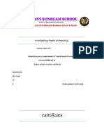 Chemistry Investigatory Project