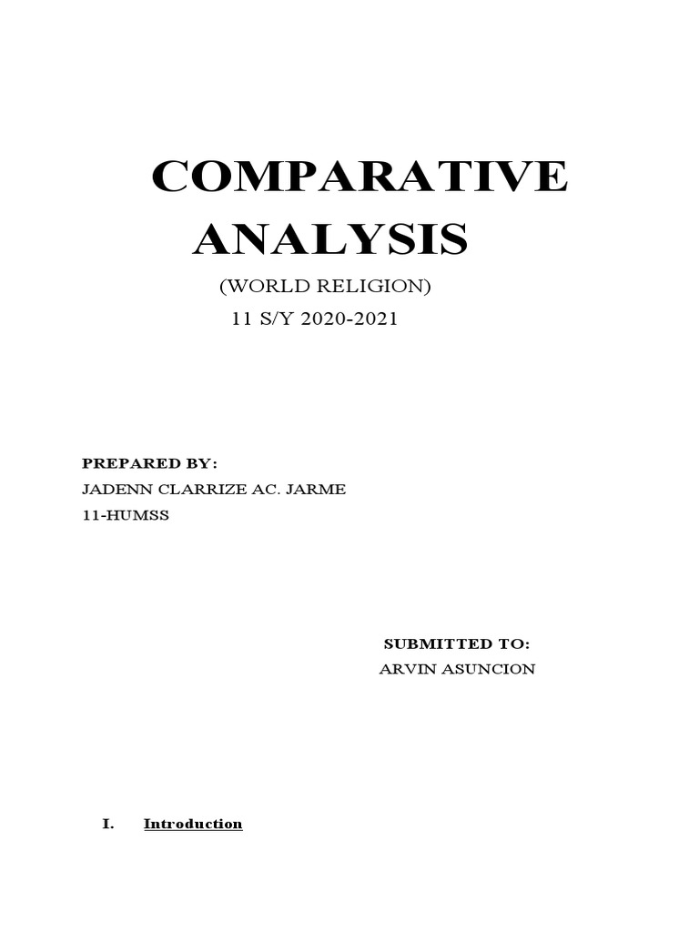 Comparative Analysis | PDF | Mahayana | Gautama Buddha