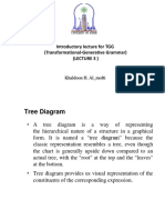 Introductory Lecture For TGG (Transformational-Generative Grammar) (Lecture 3)