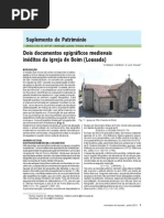 Dois documentos epigráficos medievais inéditos da igreja de Boim (Lousada)