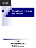 5-Containment in Unions and Methods