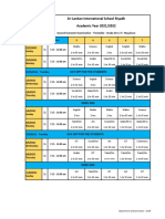 Grade 3 To 7 - Examination Schedule 2021-22